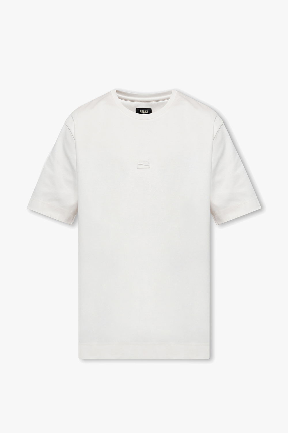 White T-shirt with logo Fendi - Vitkac KR